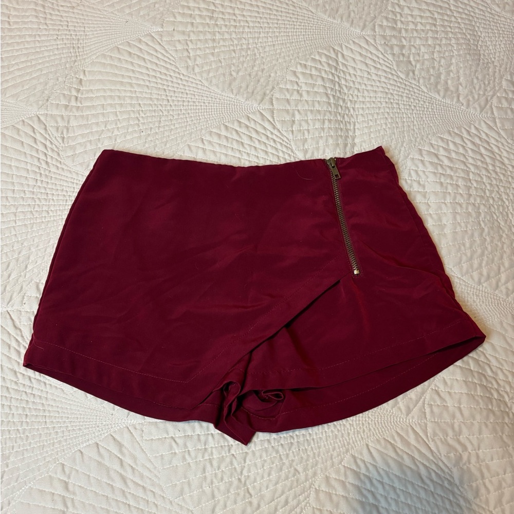 Women's Forever 21 Burgundy Shorts